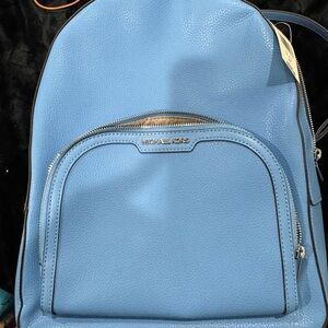 Michael Kors Sky Blue Backpack